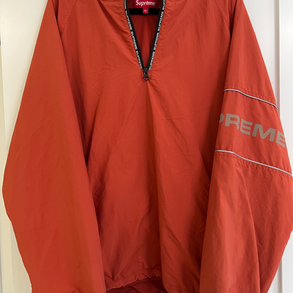 Supreme Orange Half-Zip Jacket